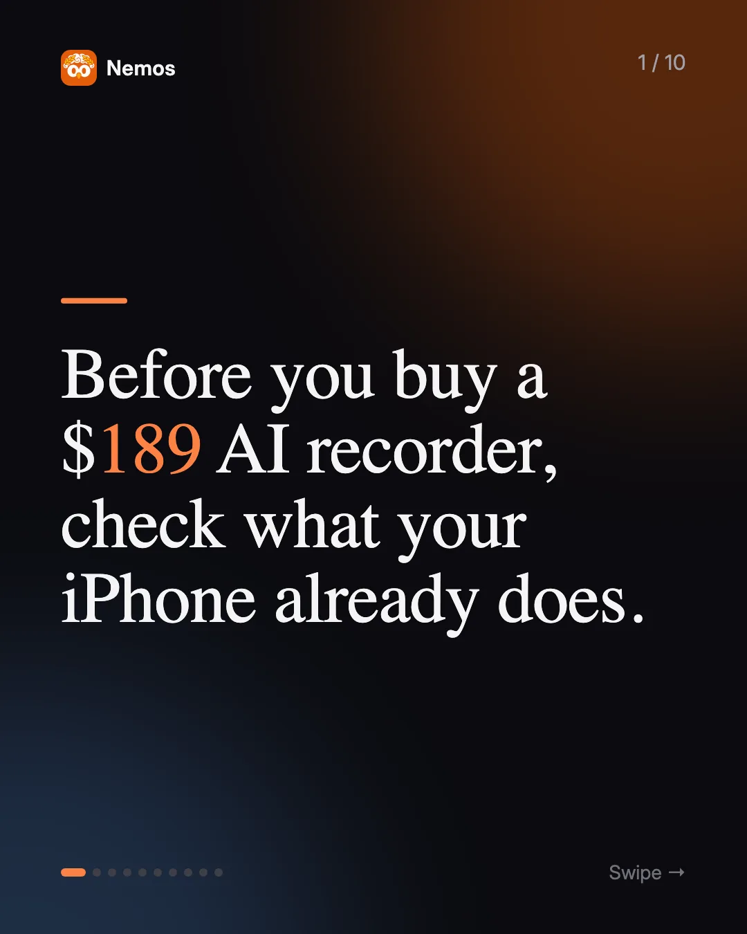 Before you buy a $189 AI recorder, check what your iPhone already does.