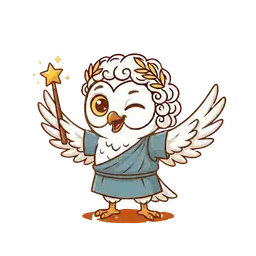 Nemos owl mascot with daily routine