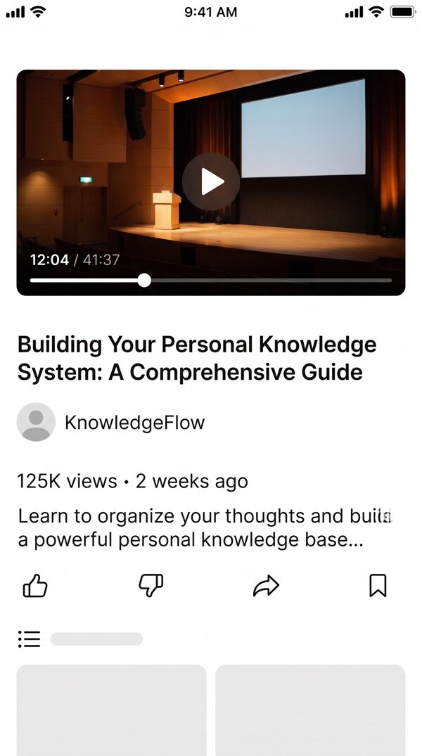 A talk saved to watch later